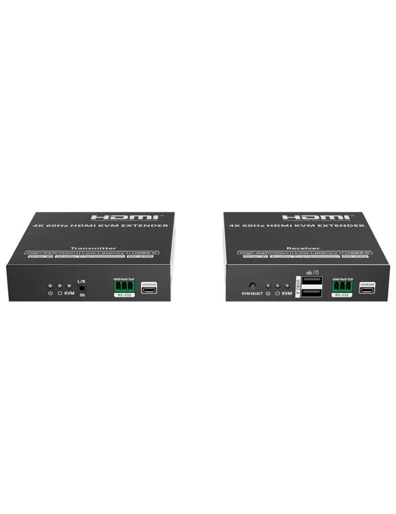 LENKENG Extensor KVM de señal HDMI - Alcance 120 m - Resolución 4K - P
