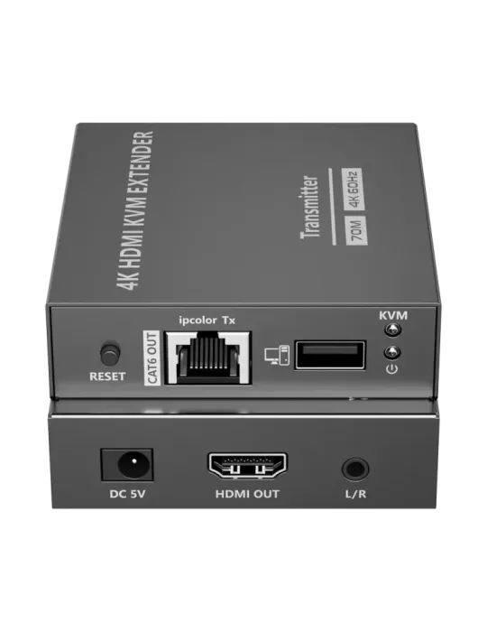 LENKENG Extensor KVM de señal HDMI - Alcance 70 m - Resolución 4K - Pe