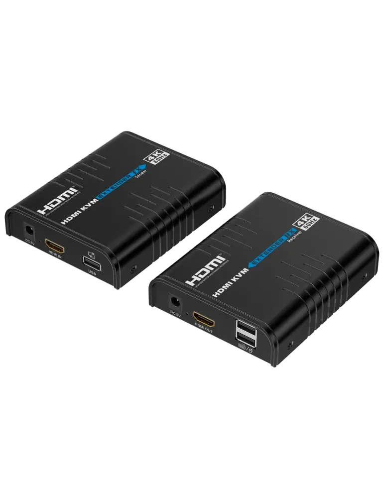 LENKENG Extensor KVM de señal HDMI - Alcance 120 m - Resolución 4K - P