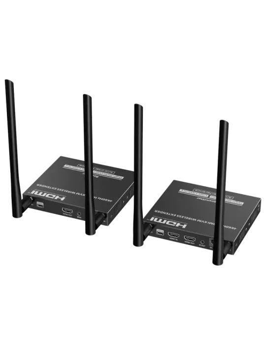 LENKENG Extensor KVM inalámbrico - Alcance 50 m - Resolución 4K - Perm