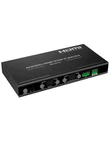 LENKENG Matriz de señal HDMI IP - Permite NxM - Resolución 4K - Incluy
