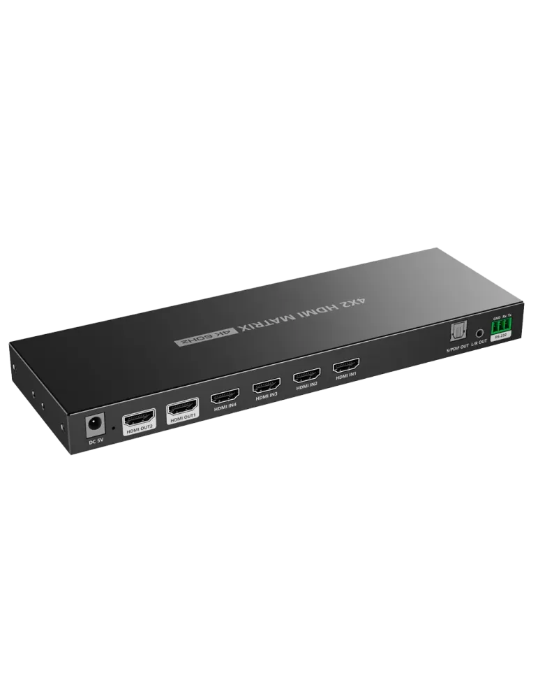 LENKENG Matriz de señal HDMI - Permite 4x2 - Resolución 4K