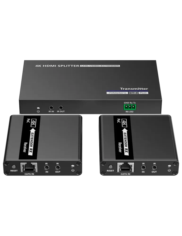 LENKENG Extensor Splitter de señal HDMI - Alcance 40 m - Resolución 4K