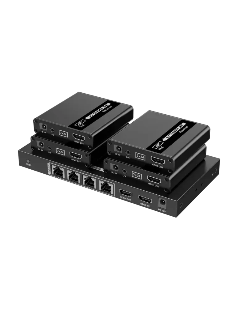 LENKENG Extensor Splitter de señal HDMI - Alcance 40 m - Resolución 4K
