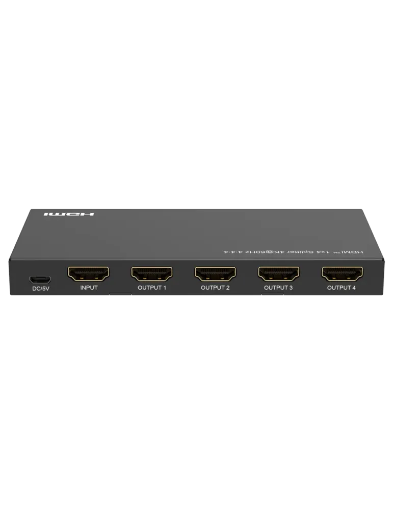MARCA BLANCA Splitter de señal HDMI - Permite 1:4 - Resolución 4K