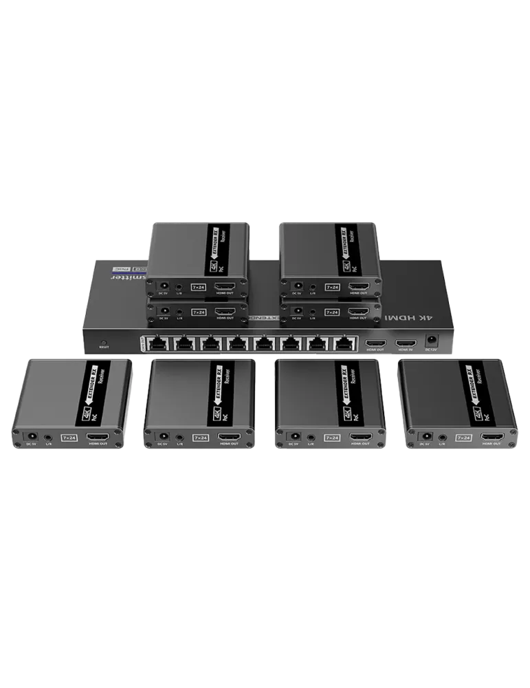 LENKENG Extensor Splitter de señal HDMI - Alcance 40 m - Resolución 4K