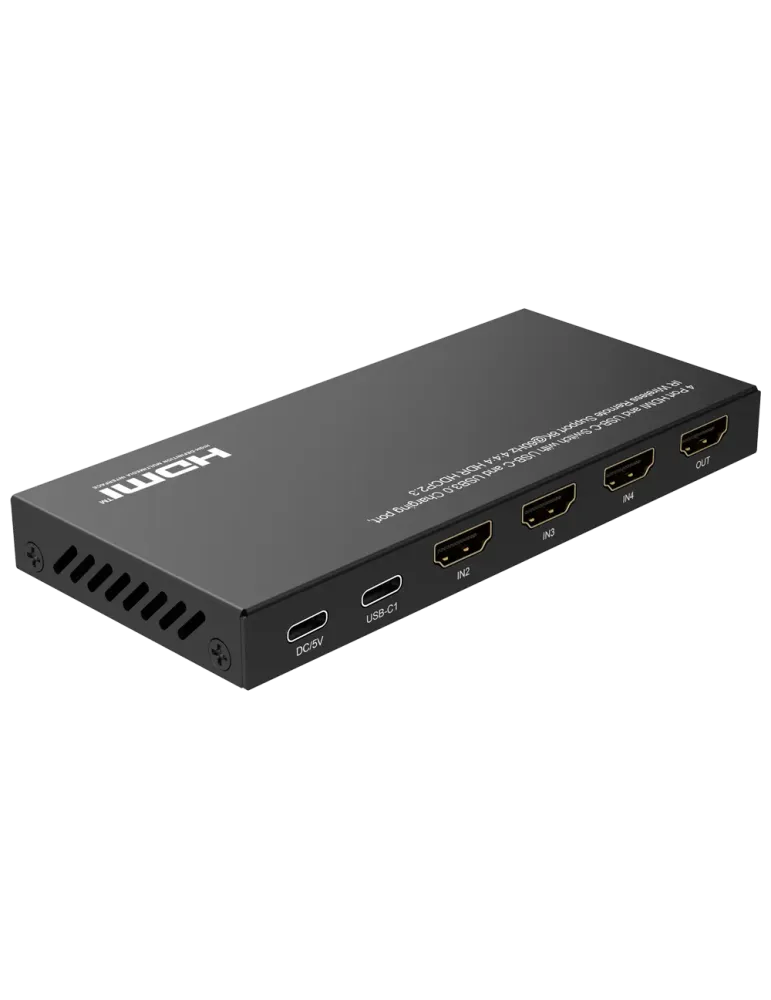 MARCA BLANCA Switch de señal HDMI/USB-C - Permite 4:1 - 3 entradas HDM