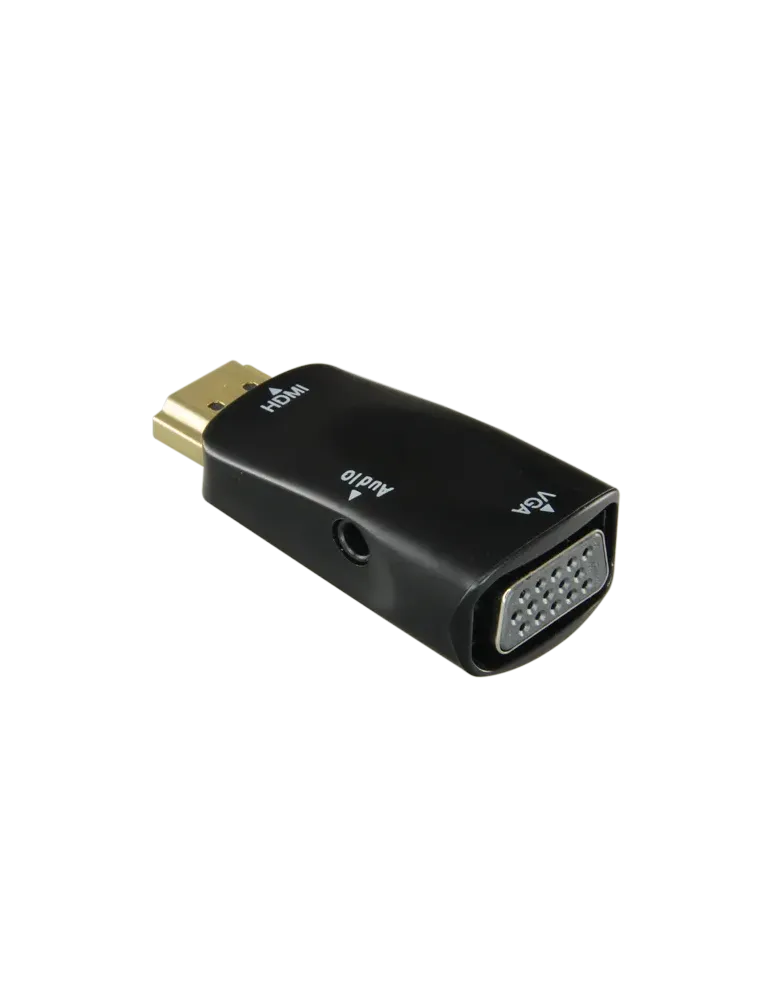 NACIONAL Adaptador de HDMI a VGA+Audio - Pasivo, no necesita alimentac