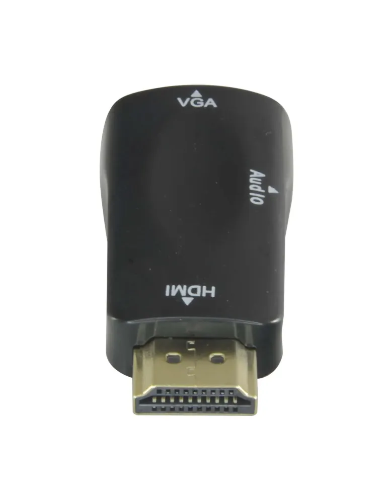 NACIONAL Adaptador de HDMI a VGA+Audio - Pasivo, no necesita alimentac