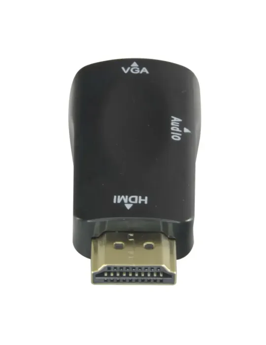 NACIONAL Adaptador de HDMI a VGA+Audio - Pasivo, no necesita alimentac