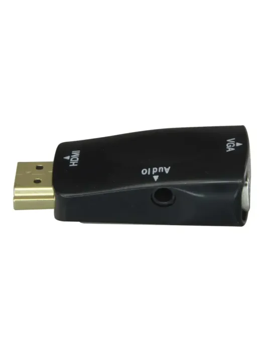 NACIONAL Adaptador de HDMI a VGA+Audio - Pasivo, no necesita alimentac