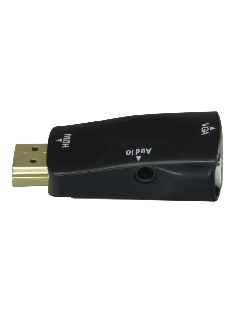NACIONAL Adaptador de HDMI a VGA+Audio - Pasivo, no necesita alimentac
