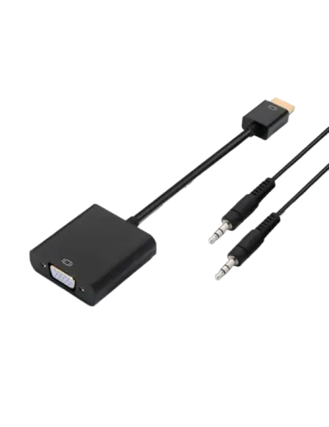 MARCA BLANCA Conversor HDMI - VGA + audio - Entrada HDMI macho - Inclu
