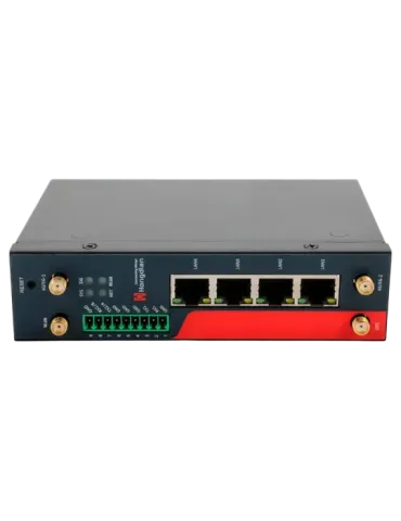 Hongdian Router Industrial 4G - 4G Cat 4 - 4 puertos PoE+ Ethernet RJ4