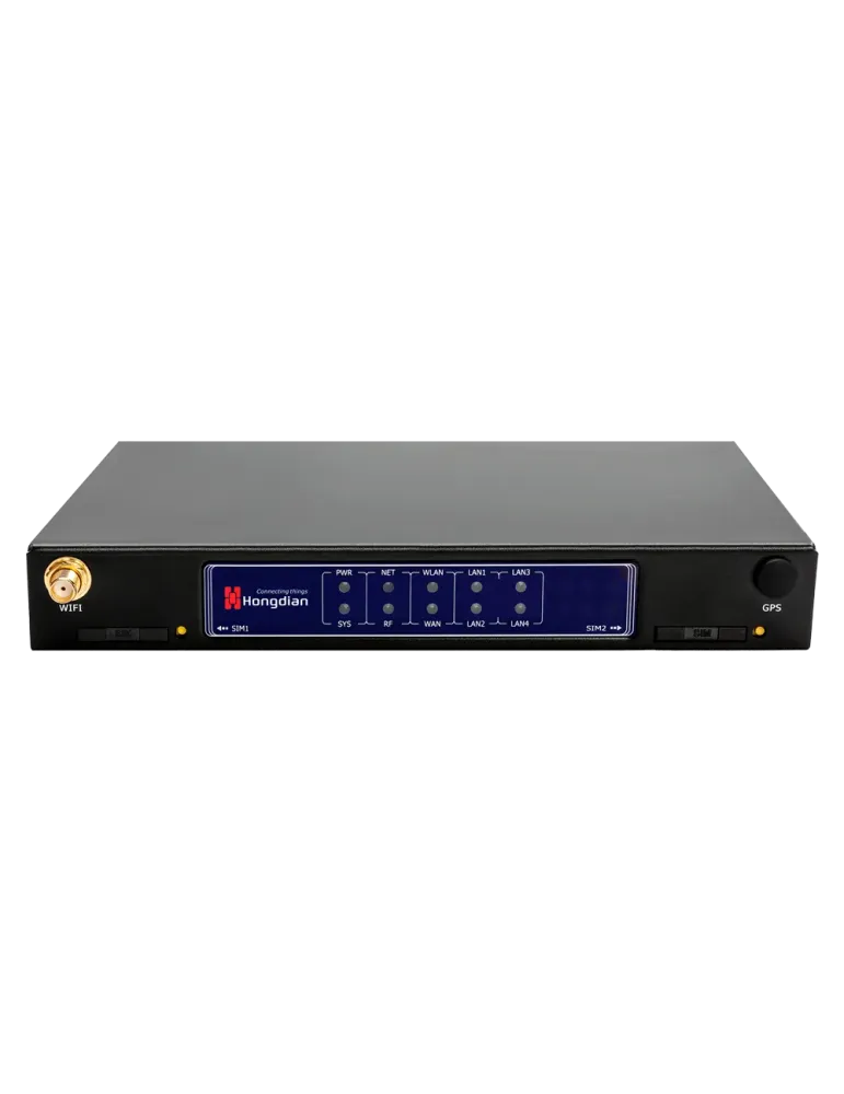 Hongdian Router Industrial 4G - 4G Cat 4 - 5 puertos Ethernet RJ45 Fas