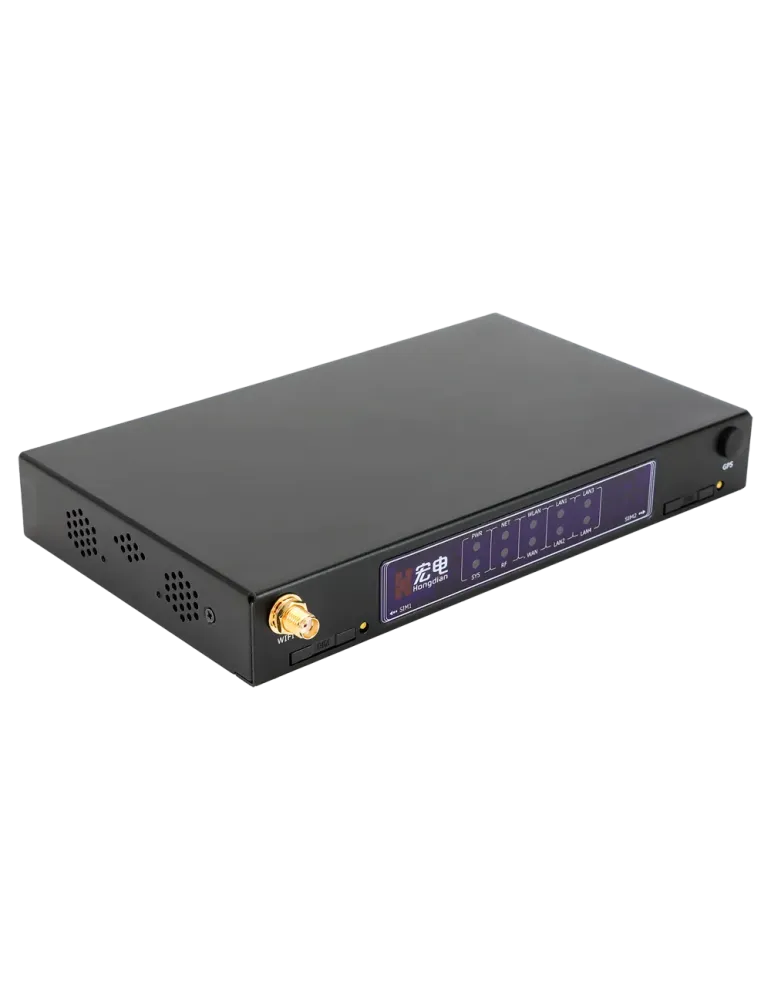 Hongdian Router Industrial 4G - 4G Cat 4 - GPS - 5 puertos Ethernet RJ