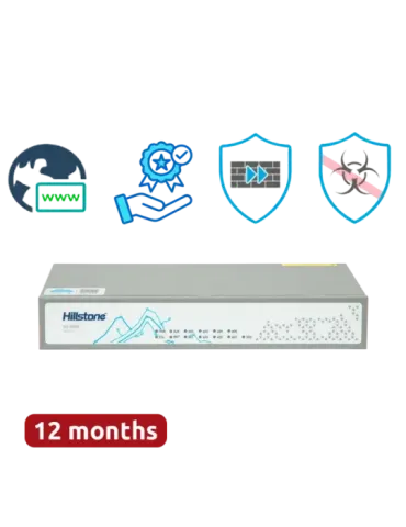 Hillstone Networks NGFW - Hardware + 1 año de servicio Plus - 4Gbps FW