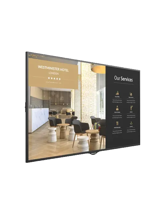 HISENSE Monitor digital signage 86″ - Resolución 4K - Brillo 500 nits