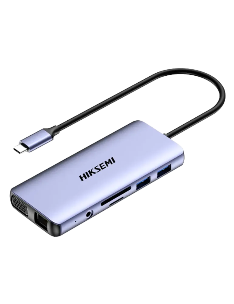 HIKVISION Hub USB-C 11 en 1 Hikvision - Admite carga PD 100 W - Transf