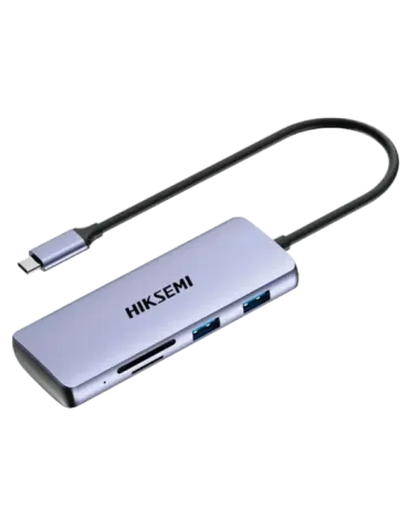 HIKVISION Hub USB-C 8 en 1 Hikvision - Admite carga PD 100 W - Transfe
