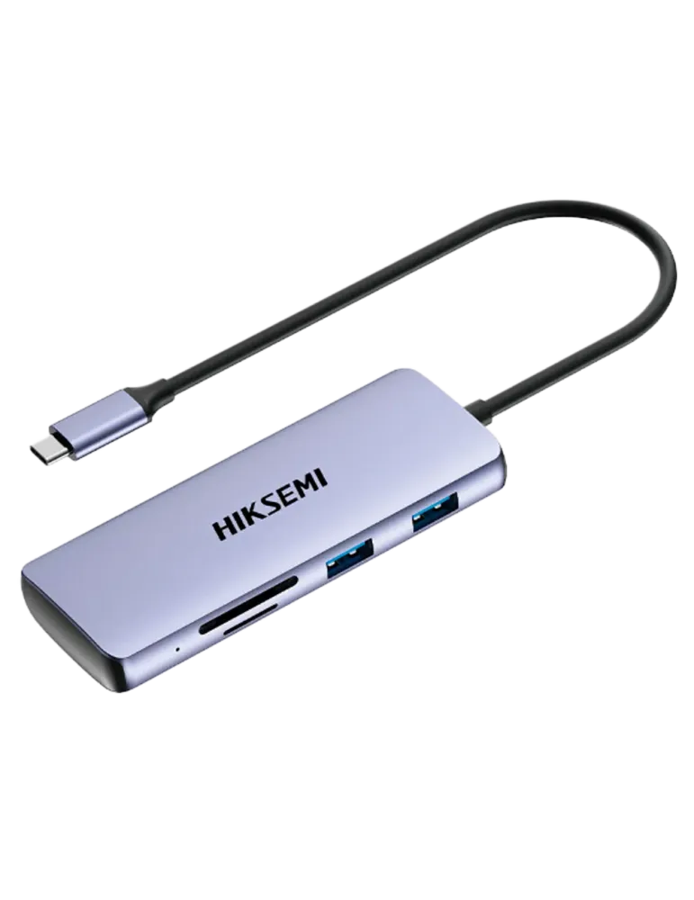 HIKVISION Hub USB-C 8 en 1 Hikvision - Admite carga PD 100 W - Transfe