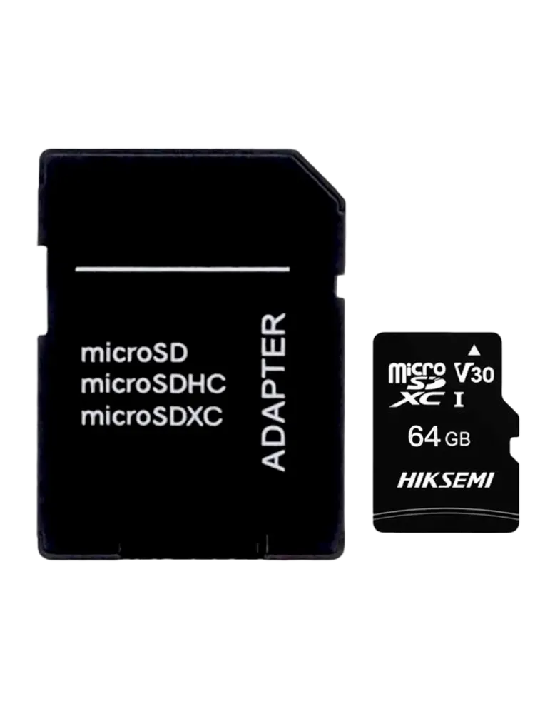 HIKVISION Tarjeta microSD con adaptador Hikvision - Capacidad 64 GB -