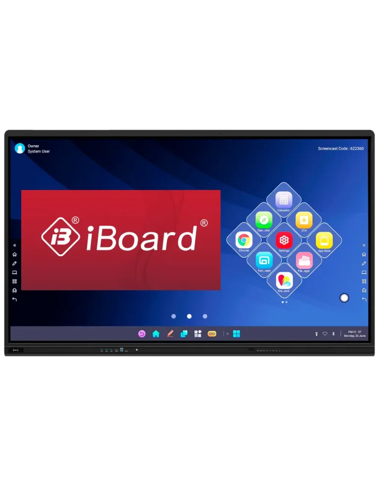 IBOARD Monitor interactivo 55″ - Resolución 4K - Android 14 - 8 GB RAM