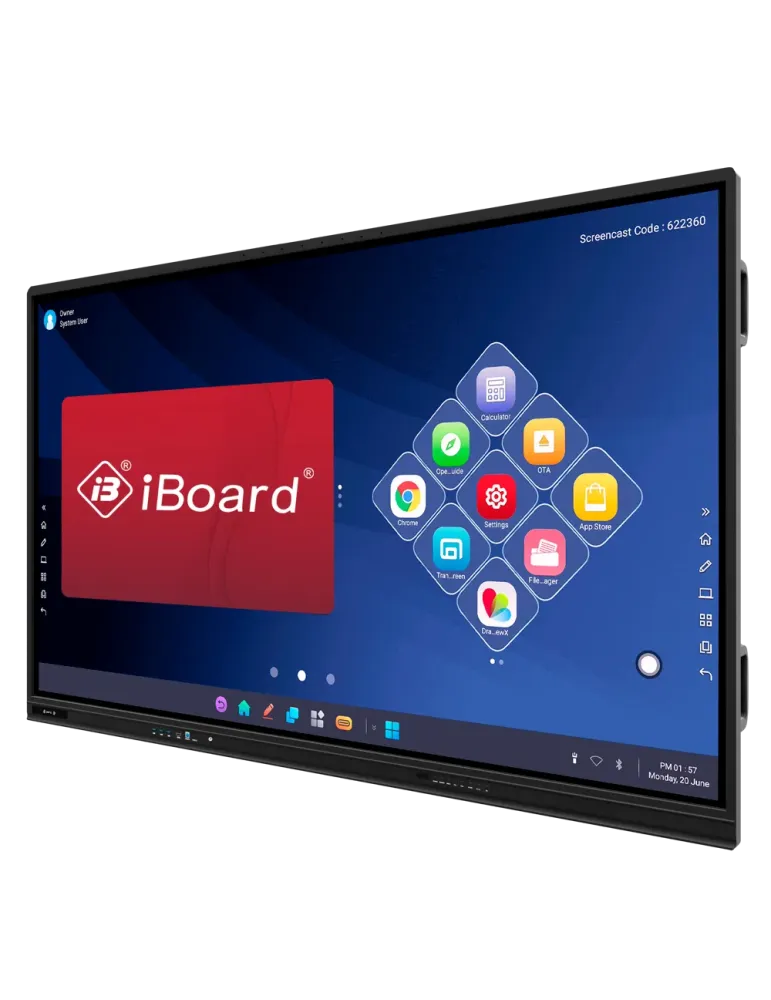 IBOARD Monitor interactivo 65'' - Resolución 4K - Android 14 - 8 GB de